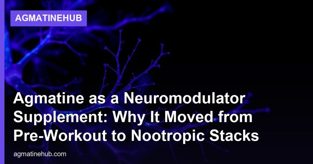 Agmatine as a Neuromodulator Supplement: Why It Moved from Pre-Workout to Nootropic Stacks - AgmatineHub