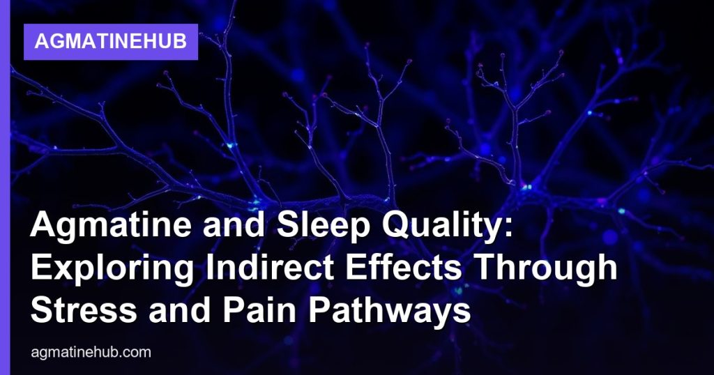 Agmatine and Sleep Quality: Exploring Indirect Effects Through Stress and Pain Pathways - AgmatineHub