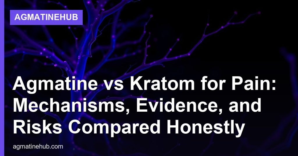 Agmatine vs Kratom for Pain: Mechanisms, Evidence, and Risks Compared Honestly - AgmatineHub