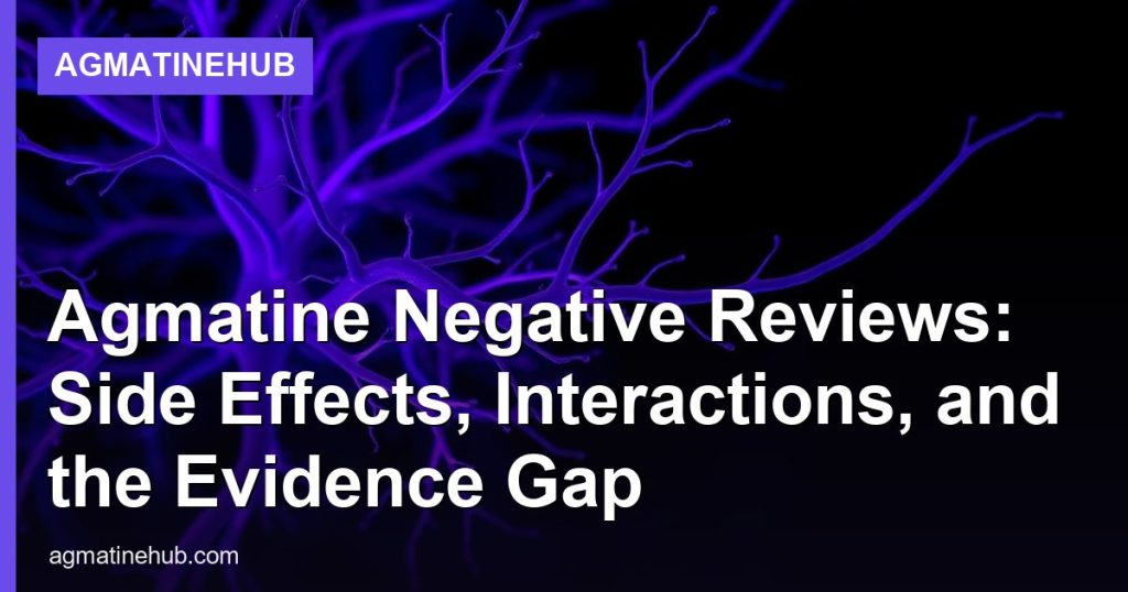 Agmatine Negative Reviews: Side Effects, Interactions, and the Evidence Gap - AgmatineHub